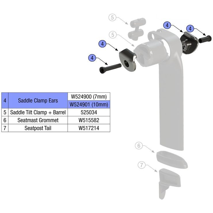 BONTRAGER 10mm oval Trek seatpost clamp locks