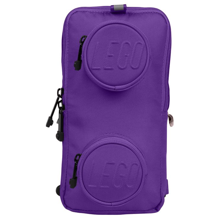 LEGO BAGS Brick 1x2 Sling Bag 2,5 tmavě fialový