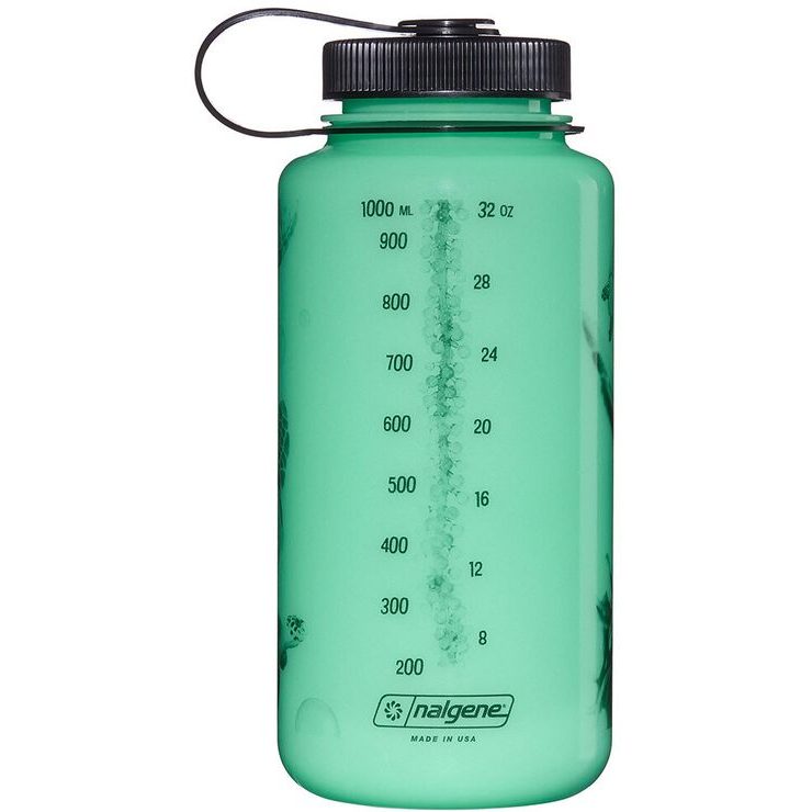 NALGENE Wide Mouth 1000 ml Glow w/Black Turtle