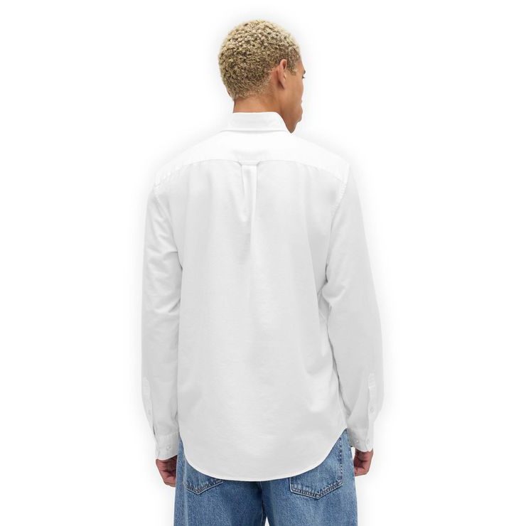 GAP 787781-02 Košile Oxford s logem Bílá