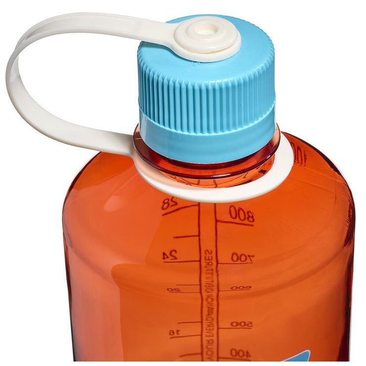 NALGENE Narrow Mouth 1000 ml Flame w/Blue Atoll
