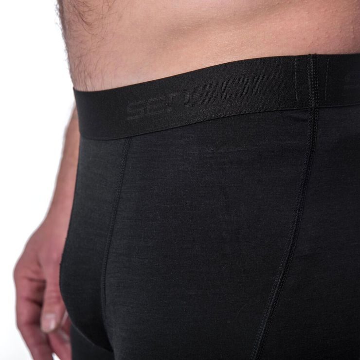 SENSOR MERINO AIR pánské trenky long černá