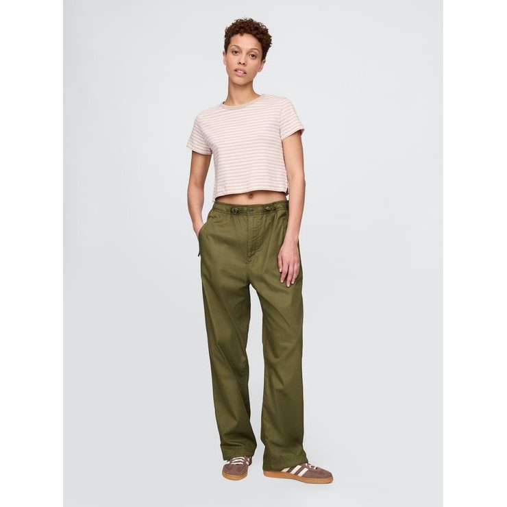GAP Kalhoty Baggy Parachute Unisex Zelená