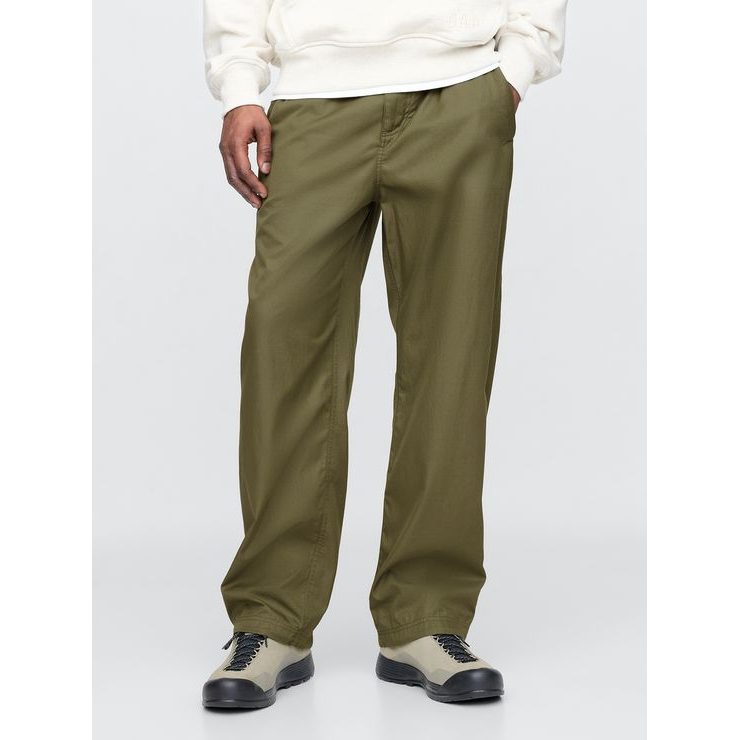 GAP Kalhoty Baggy Parachute Unisex Zelená