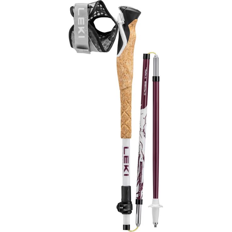 LEKI Cross Trail FX Superlite Compact 100 - 120 cm, white-ferra-black