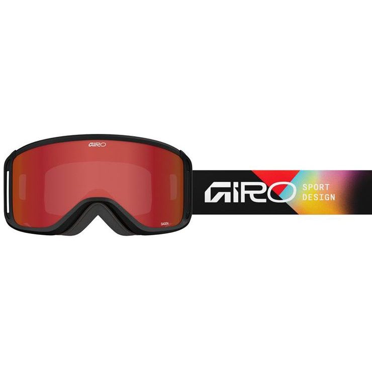 GIRO Sagen Black Angles-Amber Scarlet/Yellow (2skla)