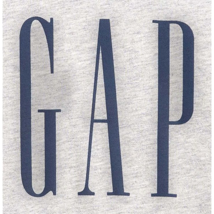 GAP 889543-00 Tričko s logem Everyday Soft Šedá