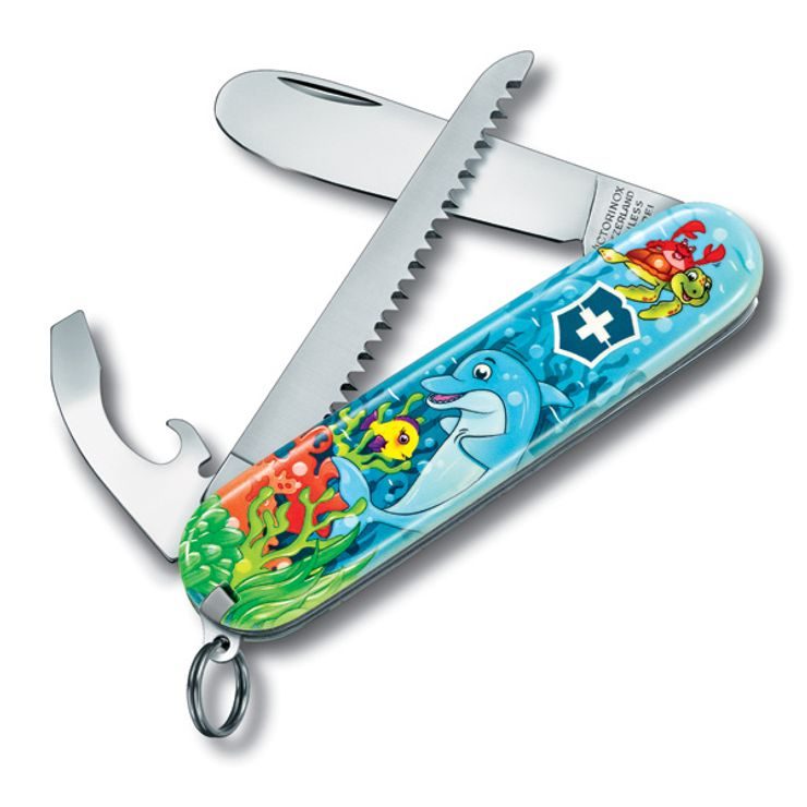 VICTORINOX 0.2373.E1 Můj první kapesní nůž Victorinox, Set, Dolphin Edition