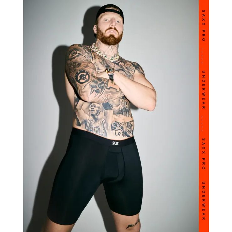 SAXX MULTI-SPORT MESH BOXER BRIEF FLY black