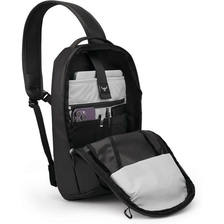 OSPREY TRANSPORTER SLING 13, raven black/black