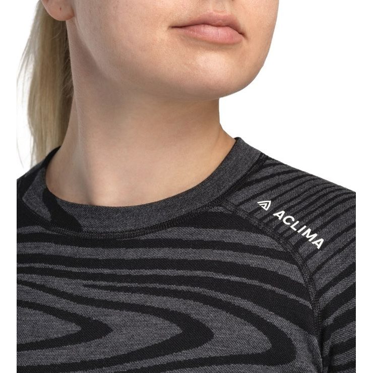 ACLIMA WarmWool Motion Crewneck W's Black Motion
