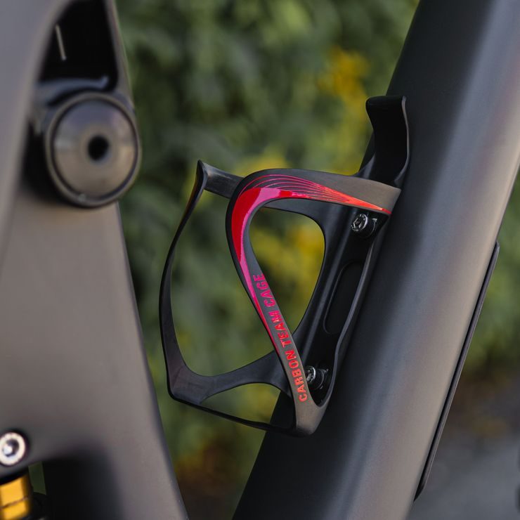 LEZYNE CARBON TEAM CAGE UD MATT BLACK/RED