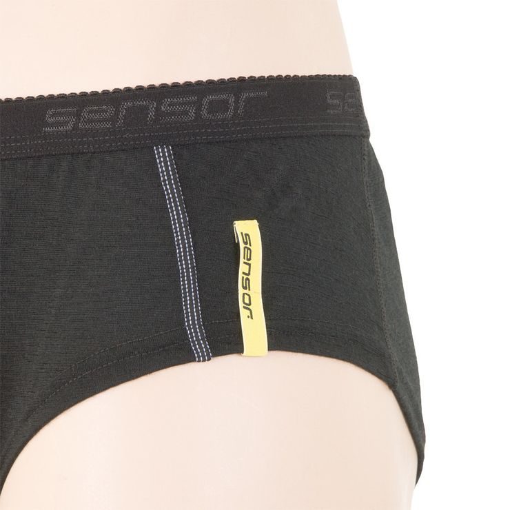 SENSOR MERINO ACTIVE dámské kalhotky, černá