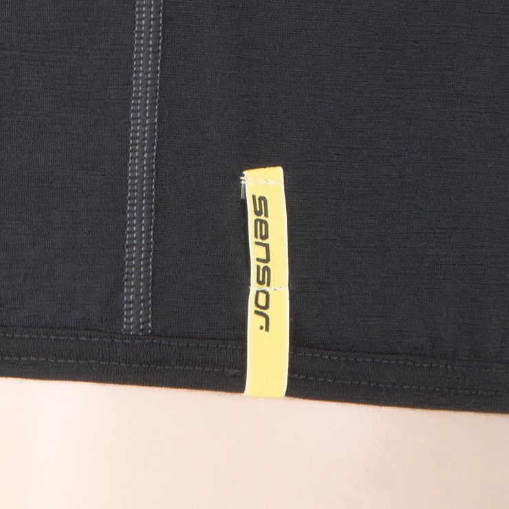 SENSOR MERINO ACTIVE pánské triko kr.rukáv černá