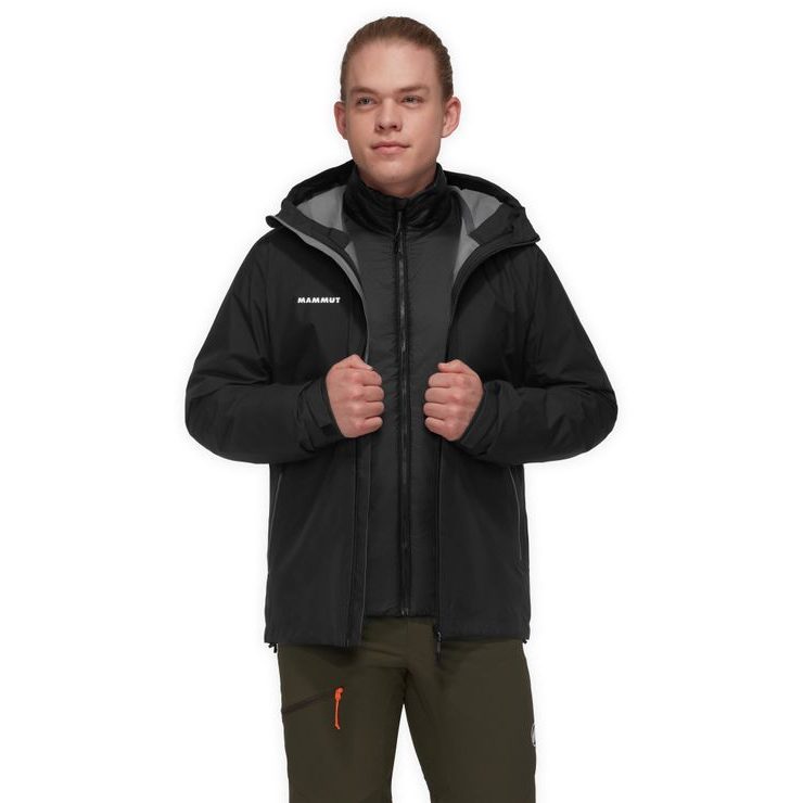 MAMMUT Alto Light 3 in 1 HS Hooded Jacket Men black-black