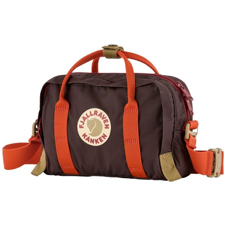 FJÄLLRÄVEN Kånken Koncept Crossbody 4 Black Oak-Rowan Red