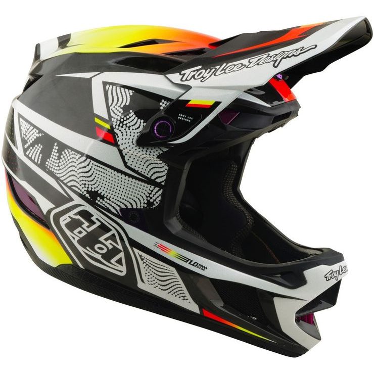 TROY LEE DESIGNS D4 CARBON MIPS LINED UP BLACK