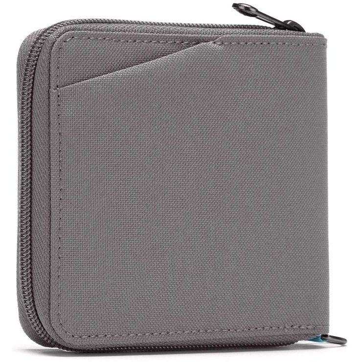 PACSAFE RFIDSAFE ZIP AROUND WALLET stone