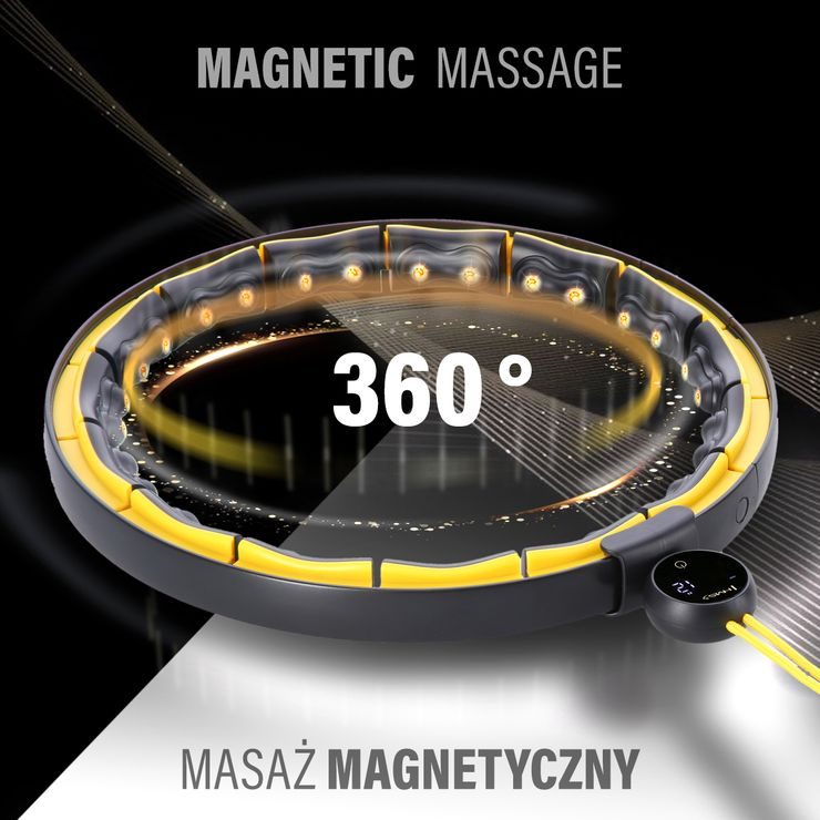 HMS HHM21 se závažím, magnety a počítadlem černá/žlutá