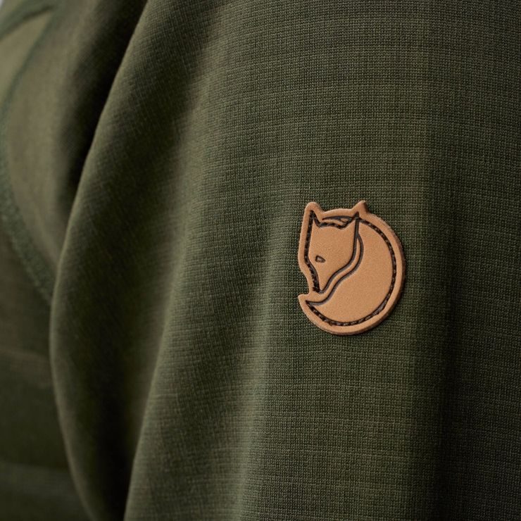 FJÄLLRÄVEN Abisko Grid Fleece Hoodie M Black