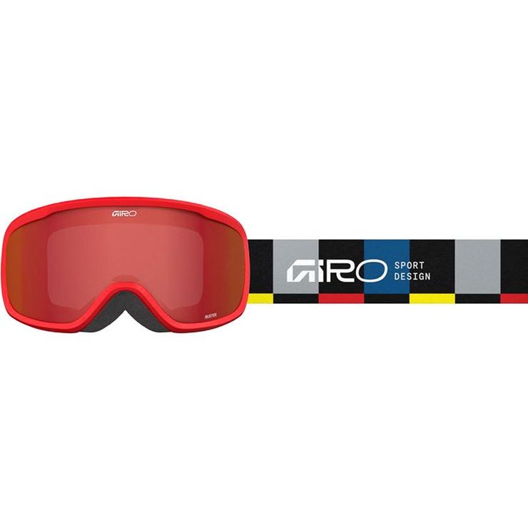 GIRO Buster Black Blocks-Amber Scarlet