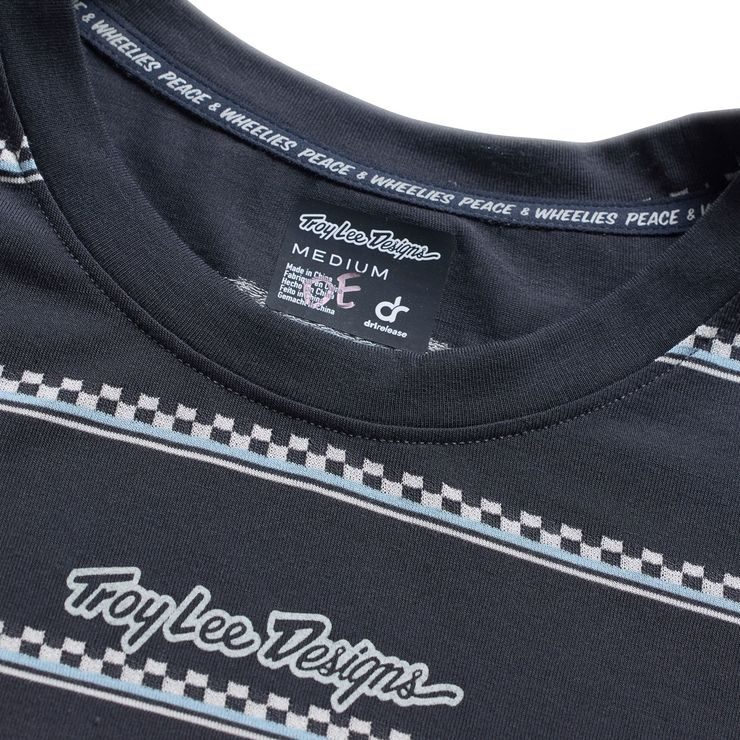 TROY LEE DESIGNS LILIUM RIDE TEE CHECKED OUT CARBON