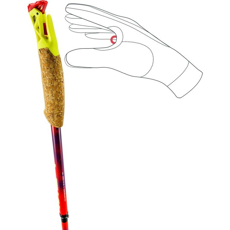 LEKI Ultratrail FX.One SL, bright red-violet-neonyellow