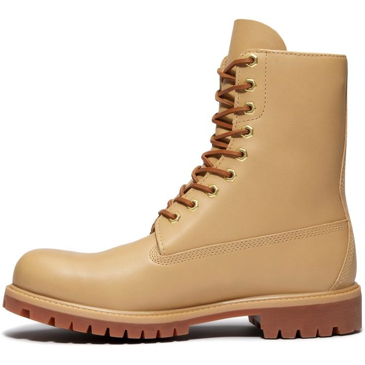 TIMBERLAND 8 Inch Premium WP Boot Medium Beige Full Grain
