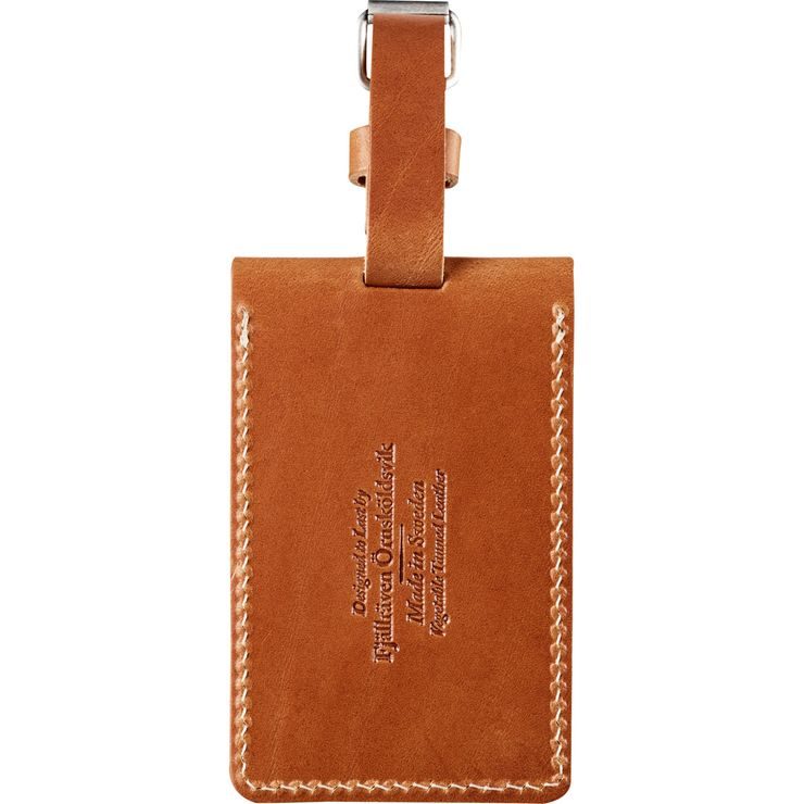 FJÄLLRÄVEN Leather Luggage Tag Leather Cognac