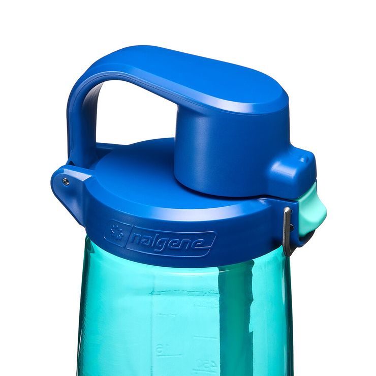 NALGENE Straw bottle 700 ml, Blue Aqua w/Dark Blue Cap