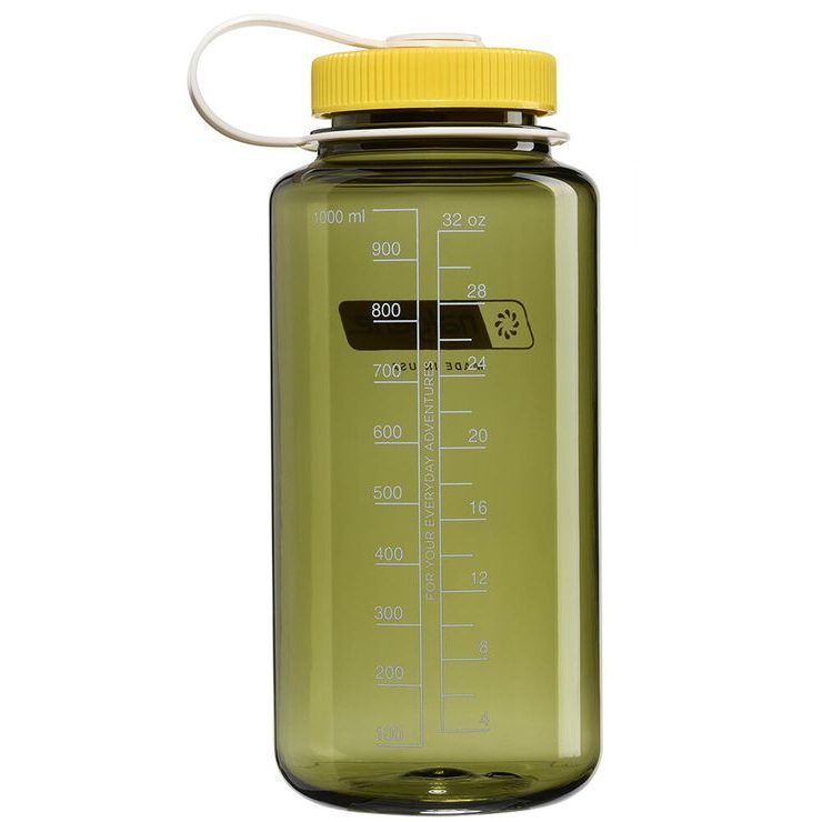 NALGENE Wide Mouth 1000 ml Oil Green w/Freesia
