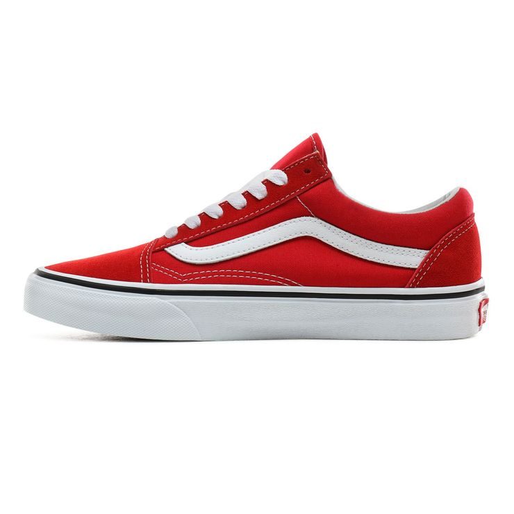 VANS OLD SKOOL SHOES, Racing Red/True White