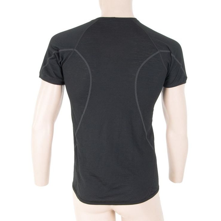SENSOR MERINO ACTIVE pánské triko kr.rukáv černá