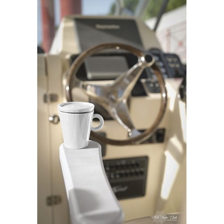 GUZZINI Travel Coffee Mug COFFEE & GO White