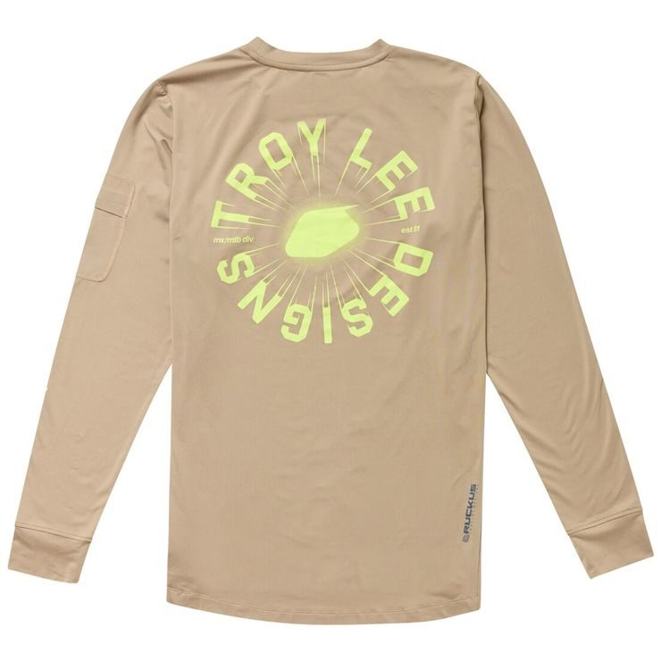 TROY LEE DESIGNS LONG SLEEVE RUCKUS RIDE TEE THE FUZZ TIMBER