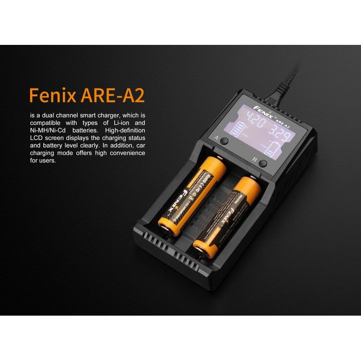 FENIX ARE-A2 (Li-ion, NiMH)
