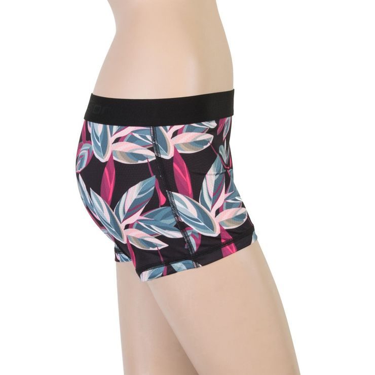 SENSOR COOLMAX IMPRESS ladies panties with leg black/leaves