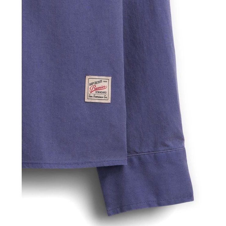 GAP 868346-01 Plátěná košile Utility z lněné směsi Tmavě modrá