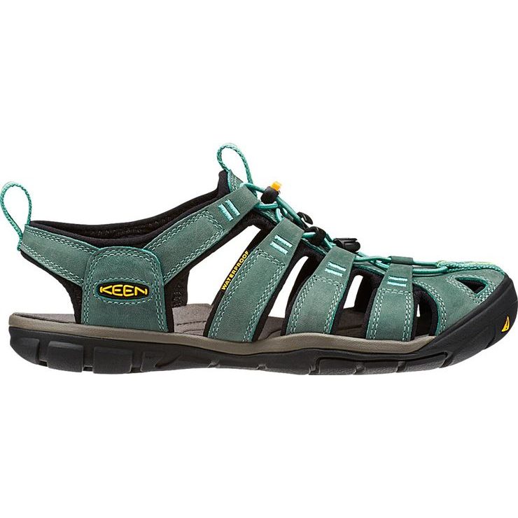 KEEN CLEARWATER CNX LEATHER W mineral blue/yellow