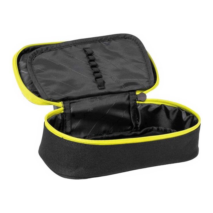 MEATFLY Pencil Case L Safety Green/Black