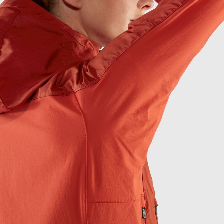 FJÄLLRÄVEN Abisko Lite Trekking Jacket W Flame Orange