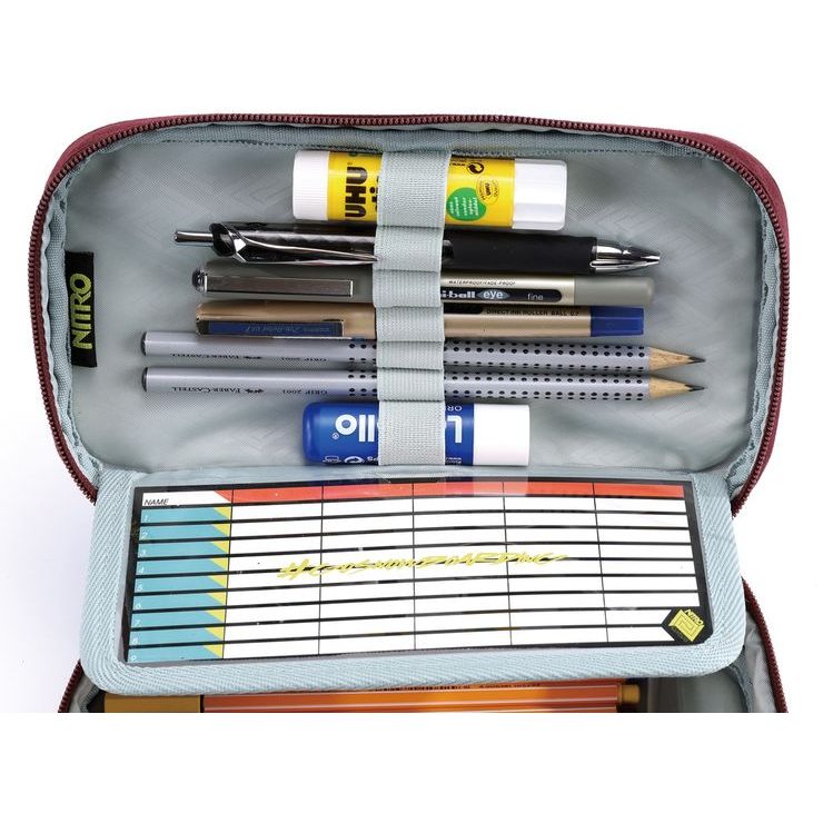NITRO PENCIL CASE XL wine