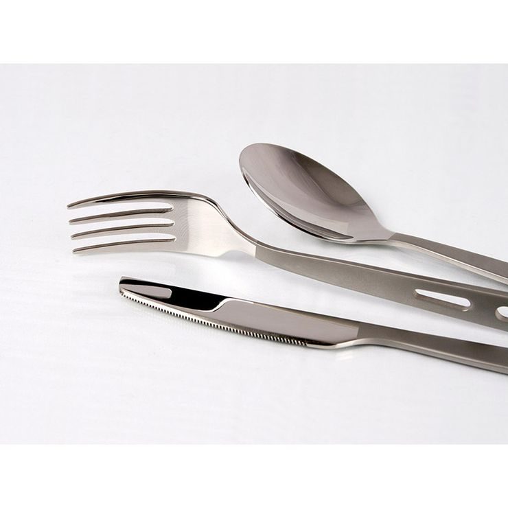 LIFEVENTURE Knife Fork Spoon Set - Basic