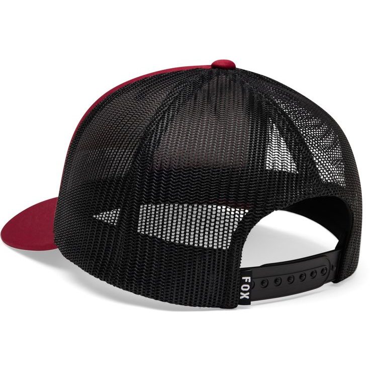 FOX W Boundary Trucker Hat Cabernet