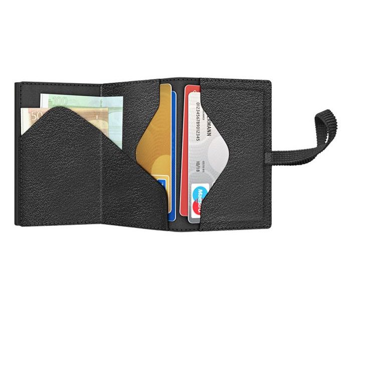 TRU VIRTU Wallet C&S Strap Cross Nappa Black Black/Black