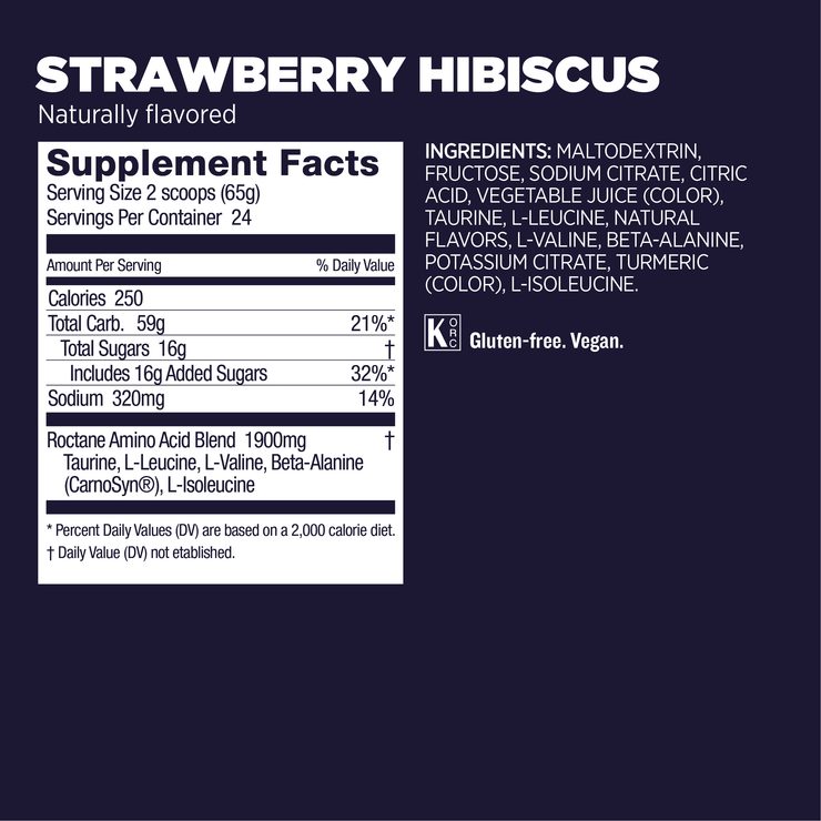 GU Roctane Energy Drink Mix 1560 g Strawberry Hibiscus