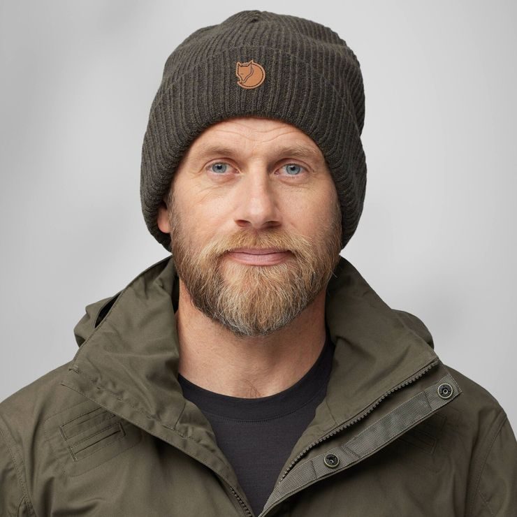 FJÄLLRÄVEN Sörmland Reversible Beanie Dark Olive