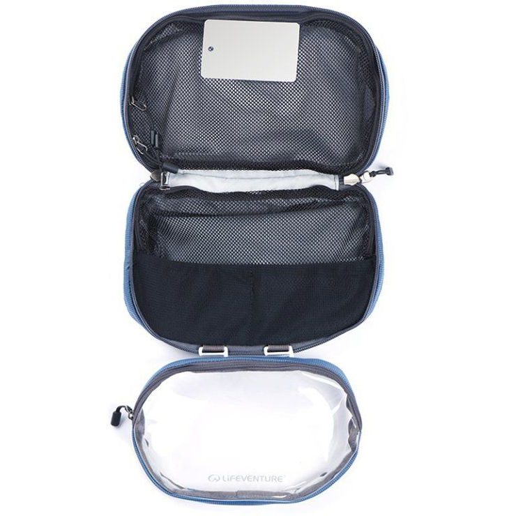 LIFEVENTURE Folding Wash Bag; blue