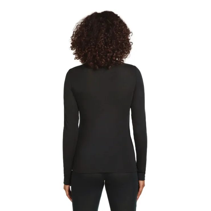 ICEBREAKER W 175 Everyday LS Half Zip, BLACK