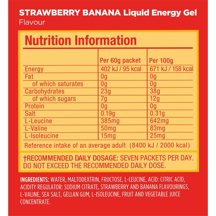 GU Liquid Energy Gel 60 g Strawberry/Banana